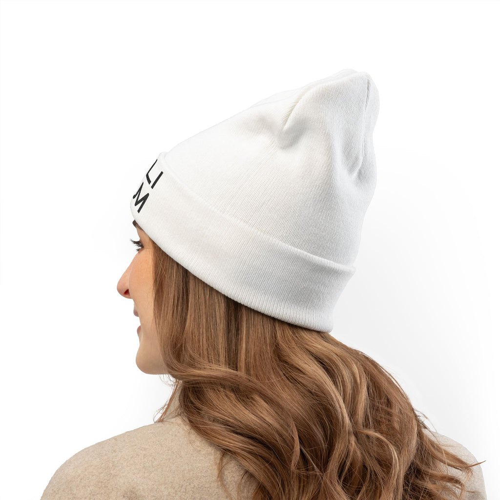 Embroidered Knit Beanie