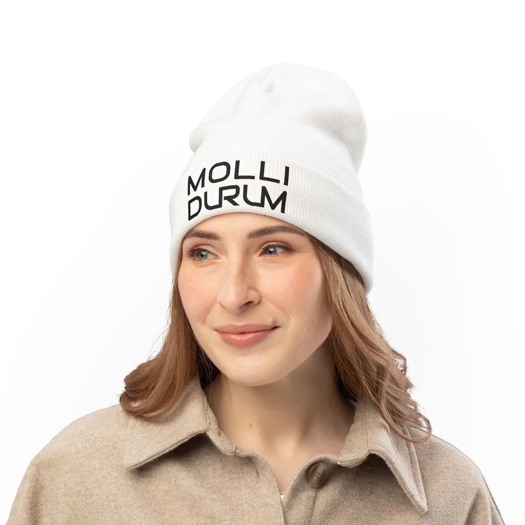 Embroidered Knit Beanie